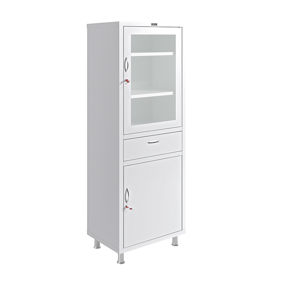 Медицинский металлический шкаф Промет HILFE МД 1 1760 R-1